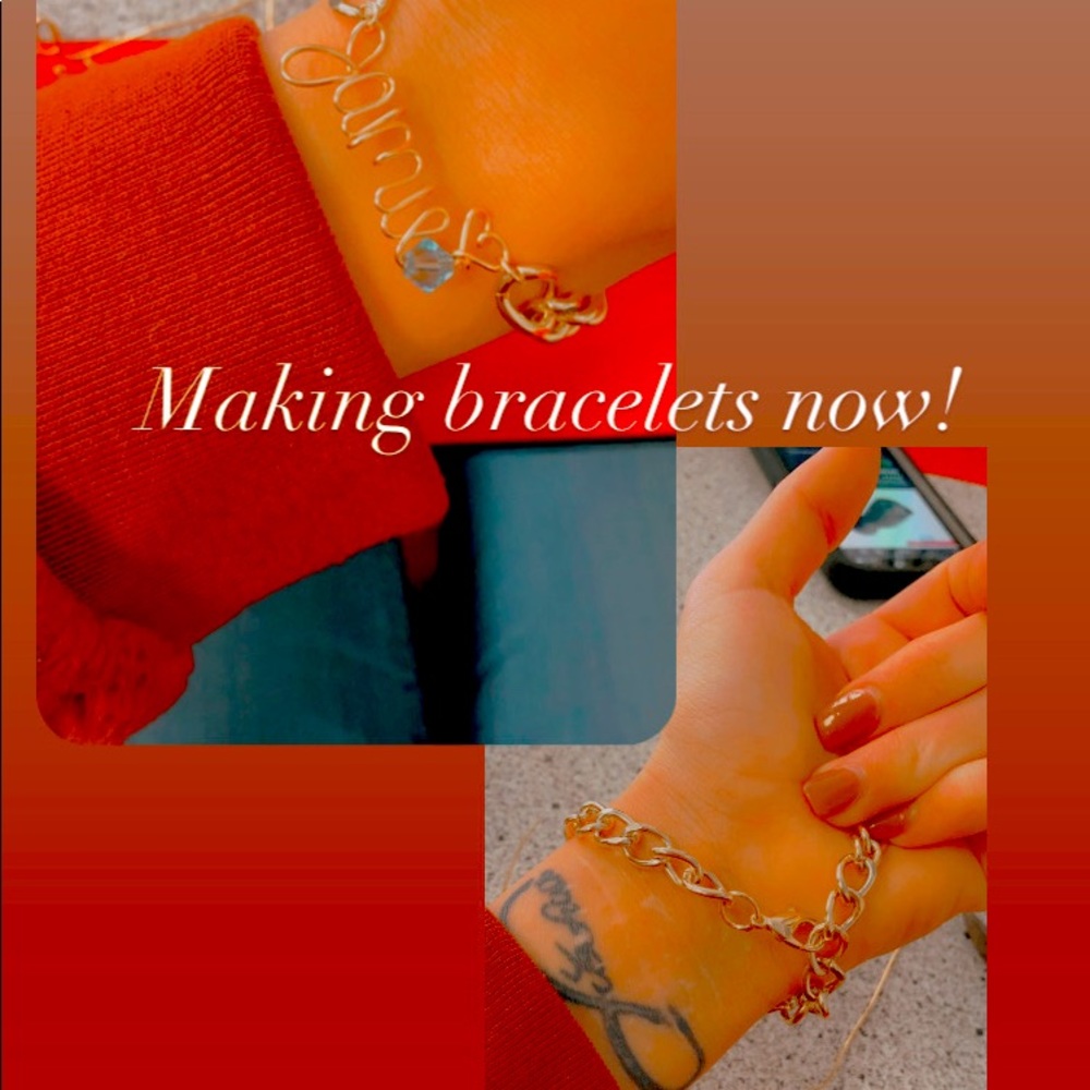 Handmade Wire Name Bracelets Personalized
